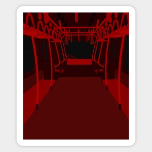 Empty Subway Train Sticker
